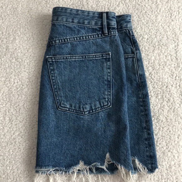 3x1 Celine distressed denim mini skirt 26 - Picture 10 of 15